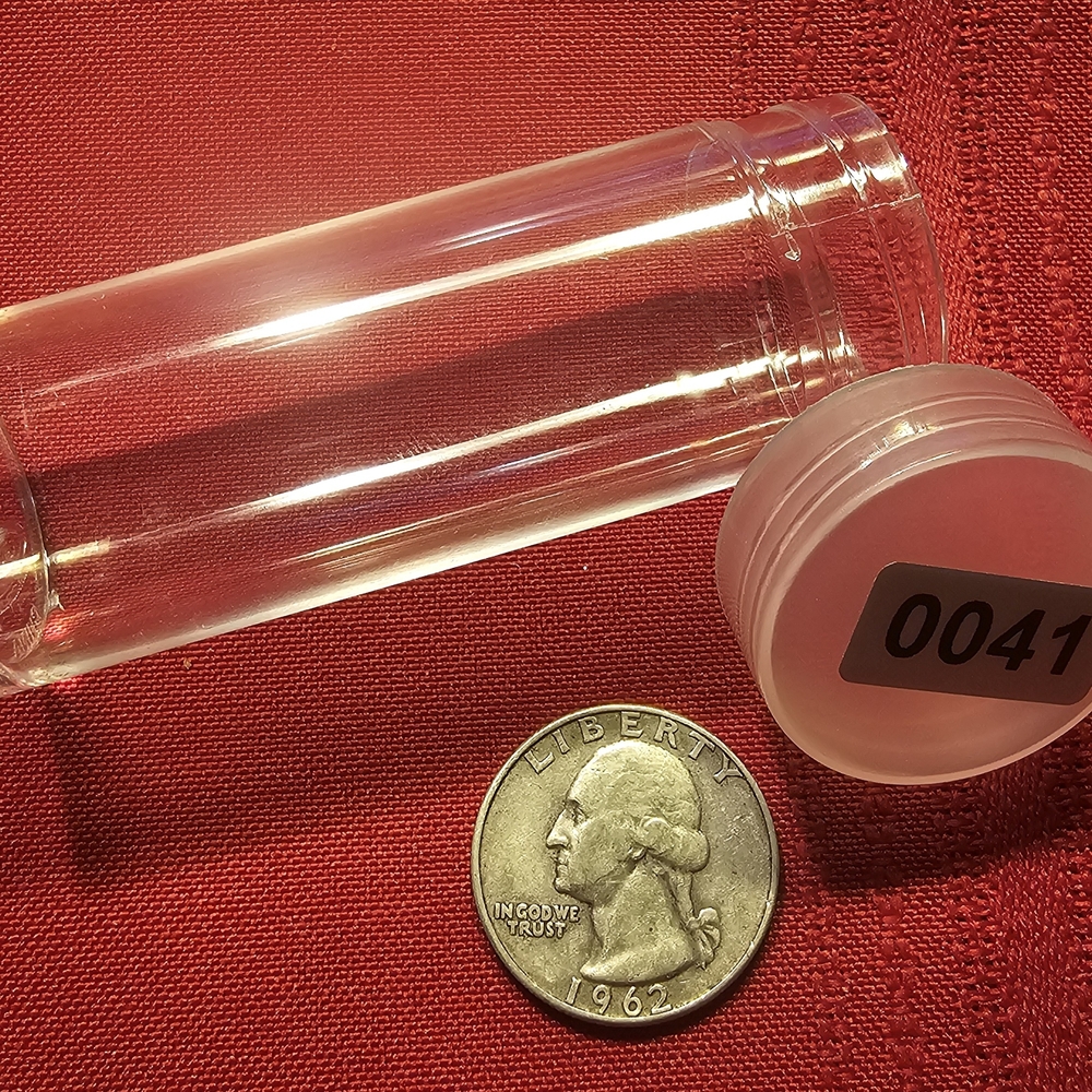 1962-D Silver Washington Quarter With Storage Tube.